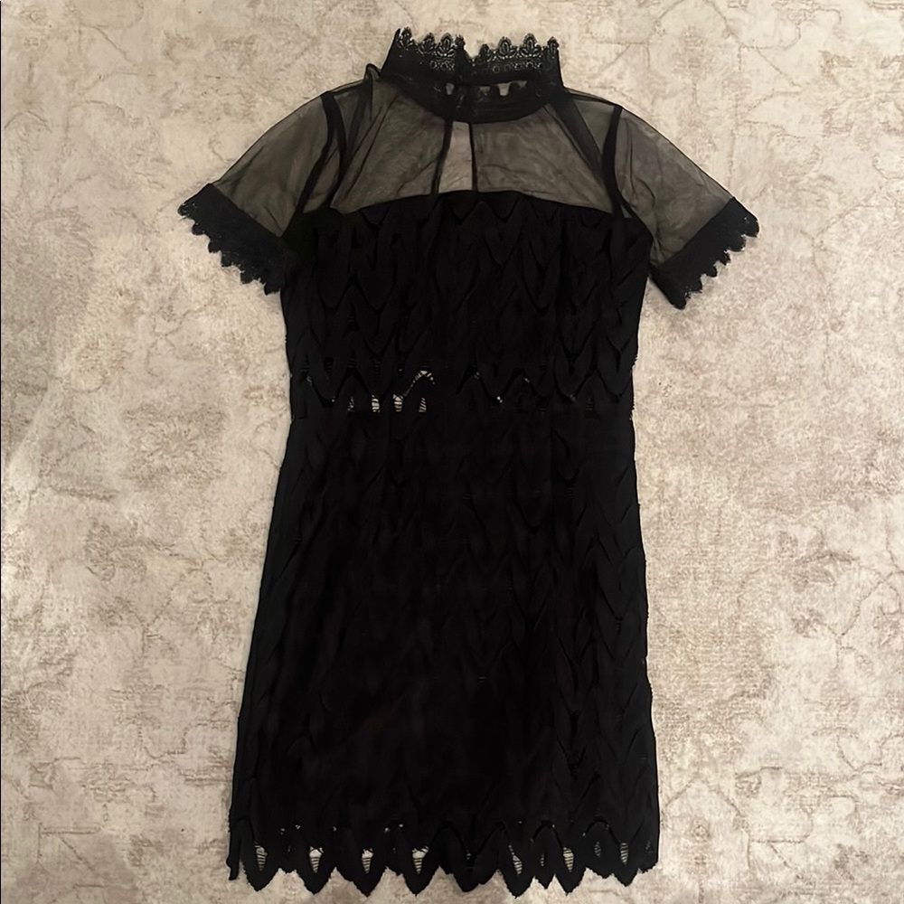 Elegant Black Lace Dress